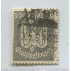 ALEMANIA 1924 Yv. AEREO 26 ESTAMPILLA USADA LA MAS RARA Y CARA DE LA SERIE 150 EUROS !!! DE PERFECTA CALIDAD Y RARISIMA !!!